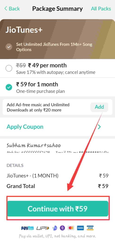 How to Buy Jiosavan pro subscription Plans?