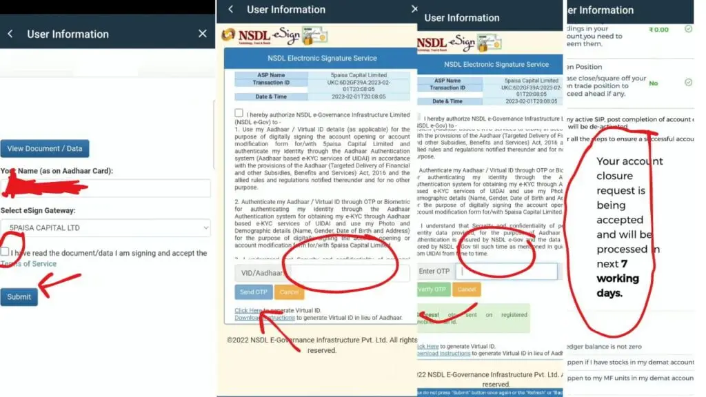 How to Delete 5paisa demat Account in easy steps