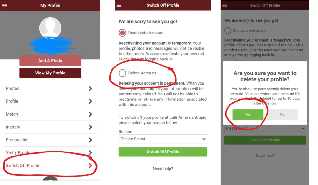 How to Delete Your LatinAmericanCupid Account 