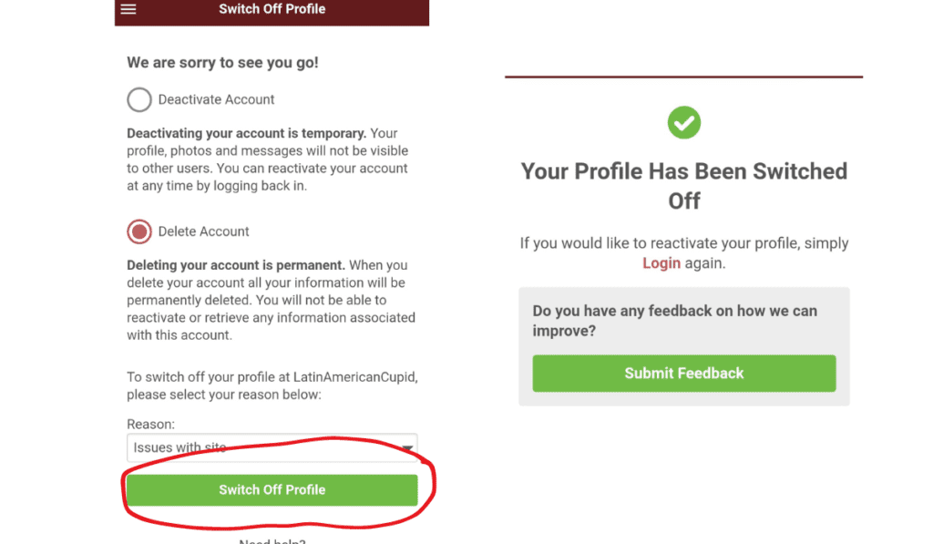 How to Delete Your LatinAmericanCupid Account 